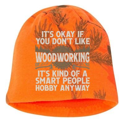 Cool Woodworking For Men Women Woodworker Wood Carver Kati - Camo Knit Beanie