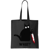 Cat What Funny Black Cat  Murderous Cat With Knife (1) Bag