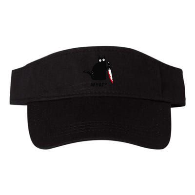 Cat What Funny Black Cat  Murderous Cat With Knife (1) Visor
