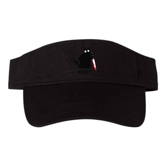 Cat What Funny Black Cat  Murderous Cat With Knife (1) Visor