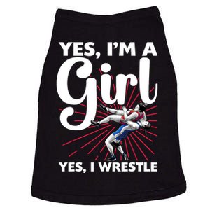 Cool Wrestling For Girls Women Kids Wrestler Athletes Coach Doggie Tank