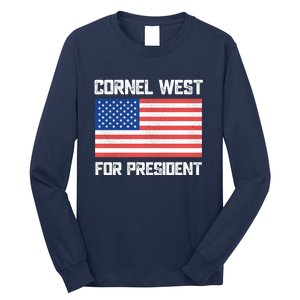 Cornel West For President 2024 Long Sleeve Shirt