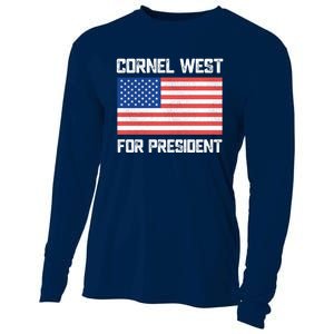 Cornel West For President 2024 Cooling Performance Long Sleeve Crew