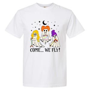 Come We Fly Funny PT SLP OT Nurse Ghost Nursing Halloween Garment-Dyed Heavyweight T-Shirt