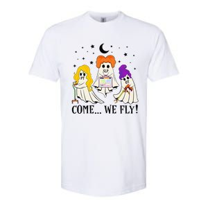 Come We Fly Funny PT SLP OT Nurse Ghost Nursing Halloween Softstyle CVC T-Shirt