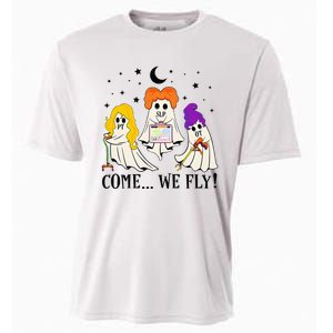 Come We Fly Funny PT SLP OT Nurse Ghost Nursing Halloween Cooling Performance Crew T-Shirt