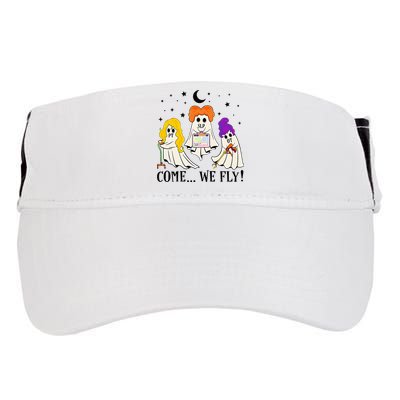 Come We Fly Funny PT SLP OT Nurse Ghost Nursing Halloween Adult Drive Performance Visor