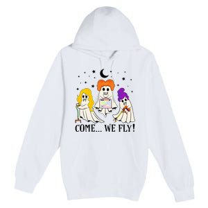 Come We Fly Funny PT SLP OT Nurse Ghost Nursing Halloween Premium Pullover Hoodie