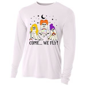 Come We Fly Funny PT SLP OT Nurse Ghost Nursing Halloween Cooling Performance Long Sleeve Crew