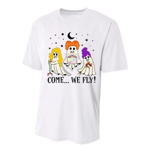 Come We Fly Funny PT SLP OT Nurse Ghost Nursing Halloween Performance Sprint T-Shirt