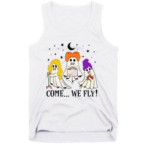 Come We Fly Funny PT SLP OT Nurse Ghost Nursing Halloween Tank Top