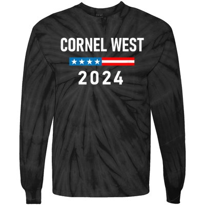 Cornel West For President Cornel West 2024 Tie-Dye Long Sleeve Shirt