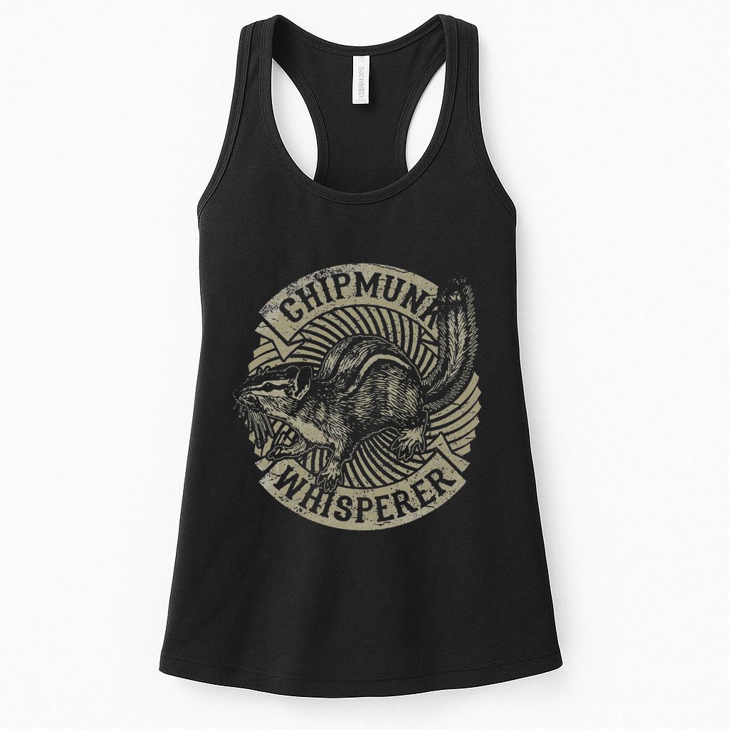 Chipmunk Whisperer Funny Love Squirrel Women Womens Tank Top