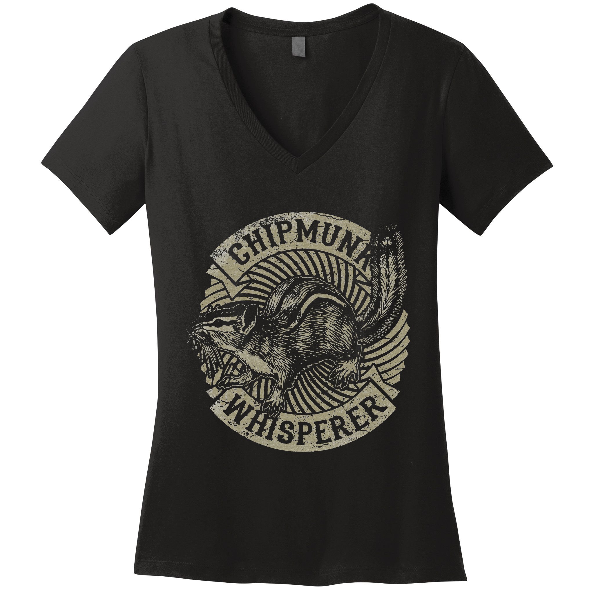 Chipmunk Whisperer Funny Love Squirrel Women Women's V-Neck T-Shirt