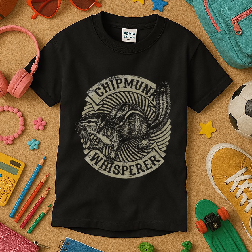 Chipmunk Whisperer Funny Love Squirrel Women Kids T-Shirt