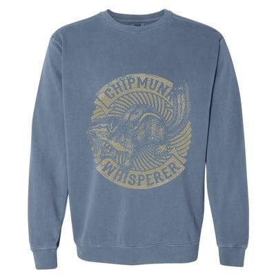 Chipmunk Whisperer Funny Love Squirrel Women Garment-Dyed Sweatshirt