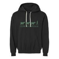 Cow Whisperer Funny Farmer Outfit For Farming Lovers Garment-Dyed Fleece Hoodie