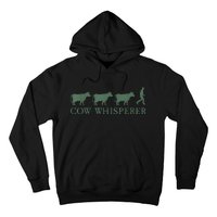 Cow Whisperer Funny Farmer Outfit For Farming Lovers Hoodie