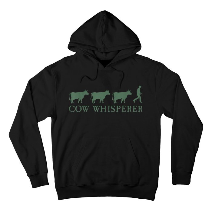 Cow Whisperer Funny Farmer Outfit For Farming Lovers Hoodie