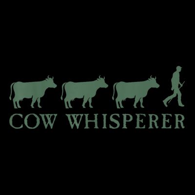 Cow Whisperer Funny Farmer Outfit For Farming Lovers T-Shirt