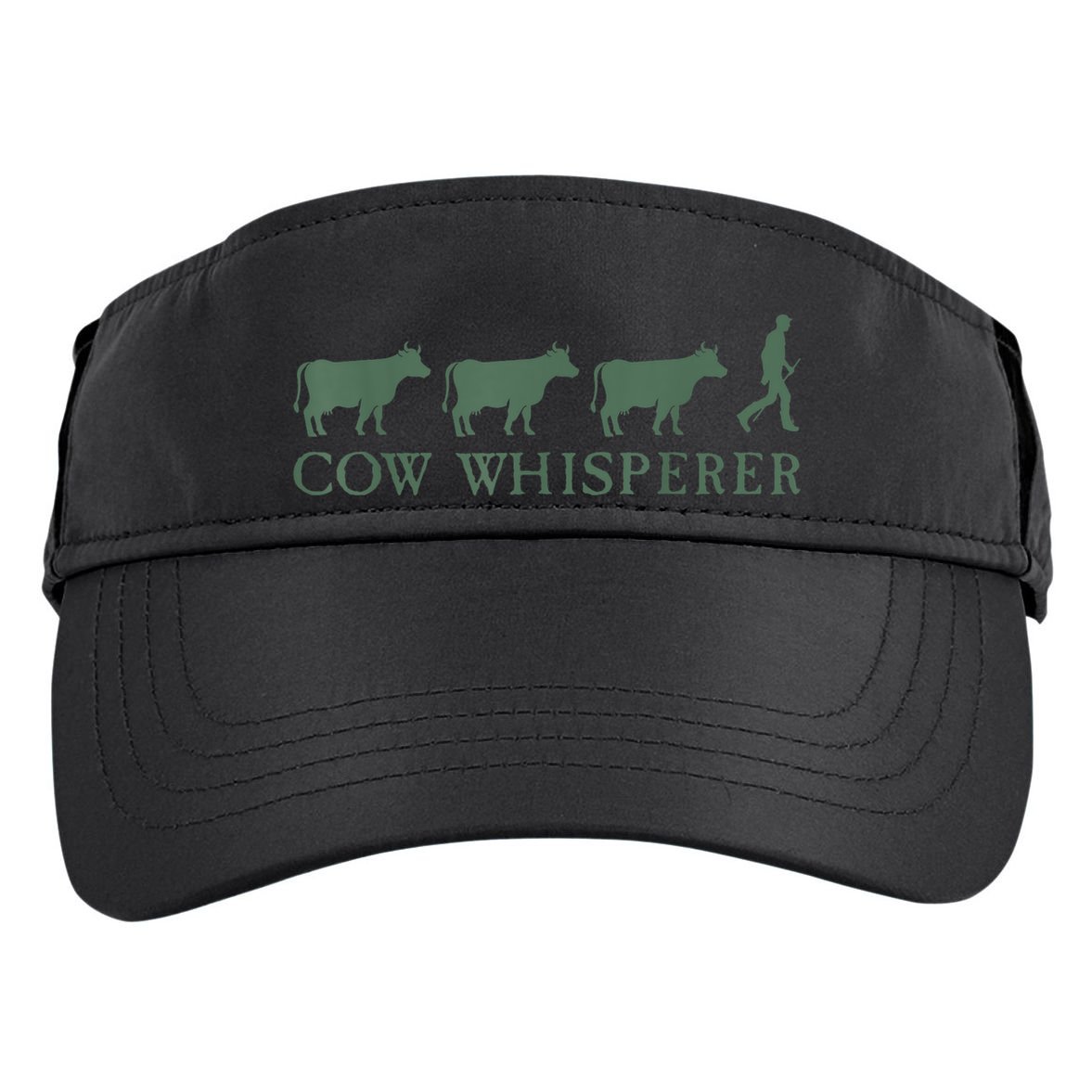 Cow Whisperer Funny Farmer Outfit For Farming Lovers Adult Drive Performance Visor