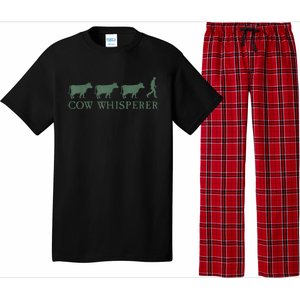 Cow Whisperer Funny Farmer Outfit For Farming Lovers Pajama Set