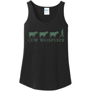 Cow Whisperer Funny Farmer Outfit For Farming Lovers Ladies Essential Tank