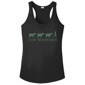 Cow Whisperer Funny Farmer Outfit For Farming Lovers Ladies PosiCharge Competitor Racerback Tank