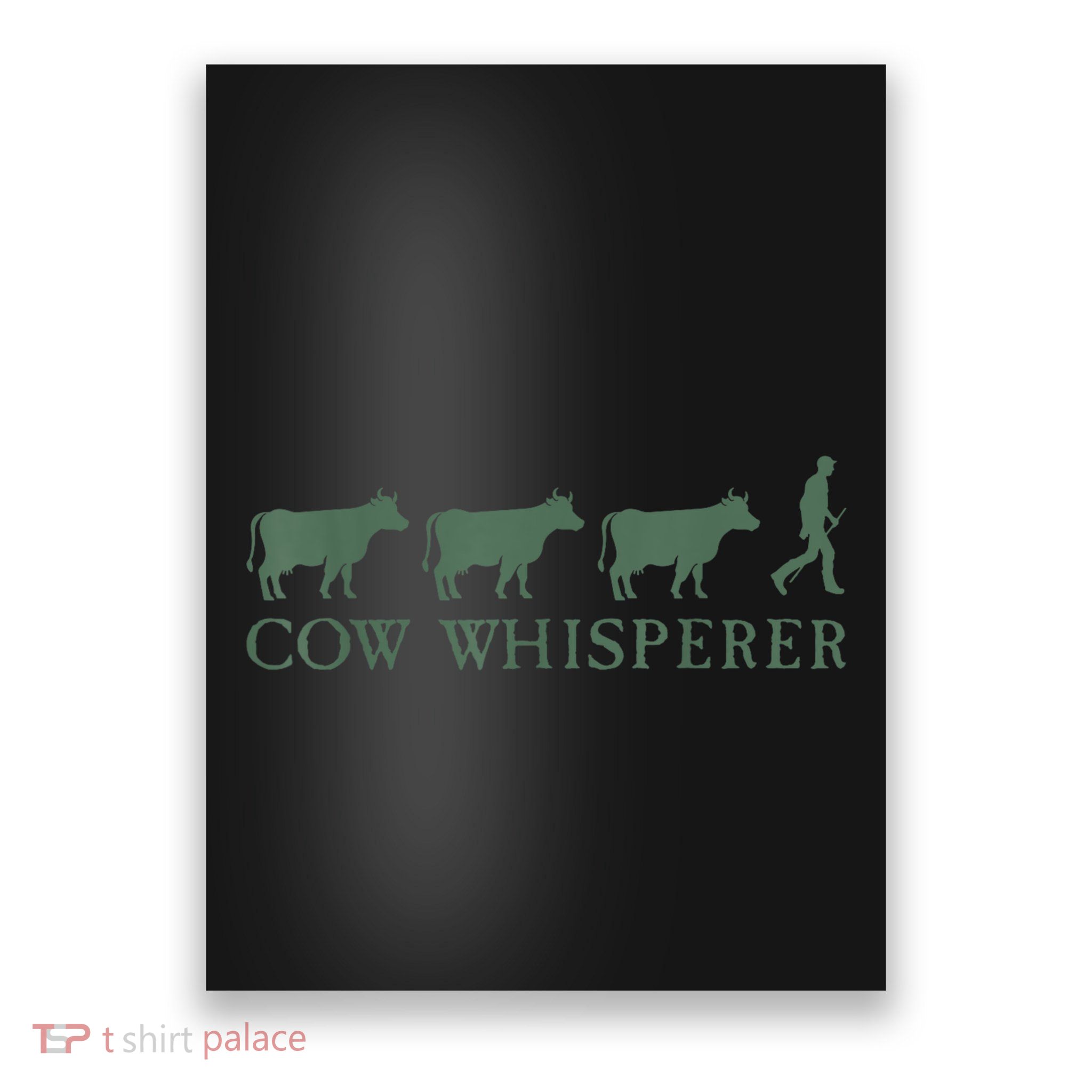 Cow Whisperer Funny Farmer Outfit For Farming Lovers Poster