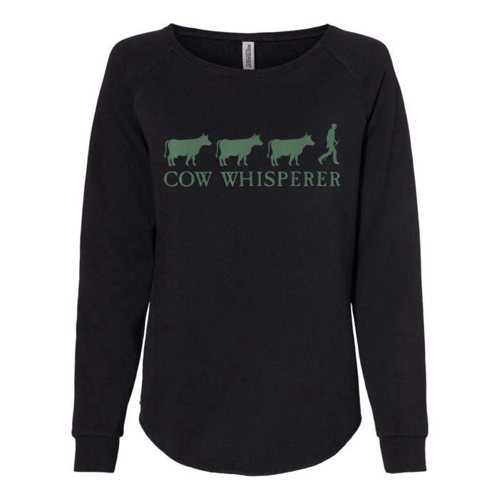 Cow Whisperer Funny Farmer Outfit For Farming Lovers Womens California Wash Sweatshirt