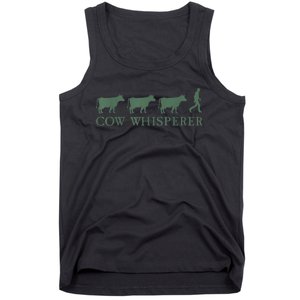 Cow Whisperer Funny Farmer Outfit For Farming Lovers Tank Top