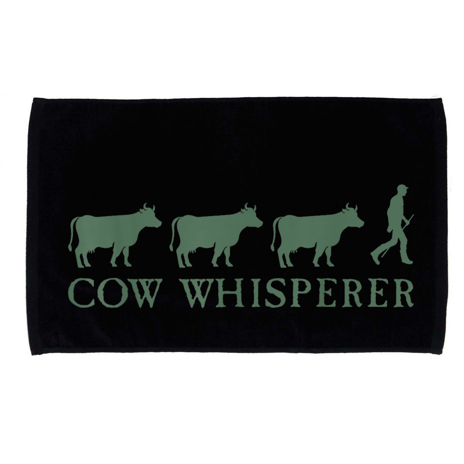 Cow Whisperer Funny Farmer Outfit For Farming Lovers Microfiber Hand Towel