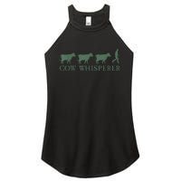 Cow Whisperer Funny Farmer Outfit For Farming Lovers Women's Perfect Tri Rocker Tank