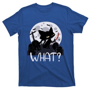 Cat What Funny Spooky Halloween Gift T-Shirt