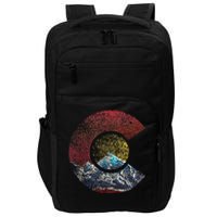 Colorado With Flag Themed Mountain Impact Tech Backpack