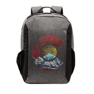 Colorado With Flag Themed Mountain Vector Backpack