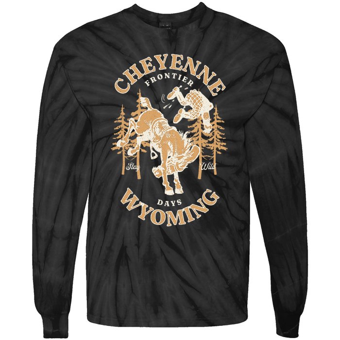 Cheyenne Wyoming Frontier Days Tie-Dye Long Sleeve Shirt