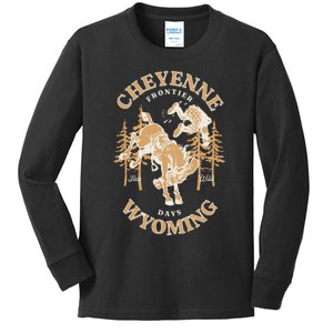 Cheyenne Wyoming Frontier Days Kids Long Sleeve Shirt