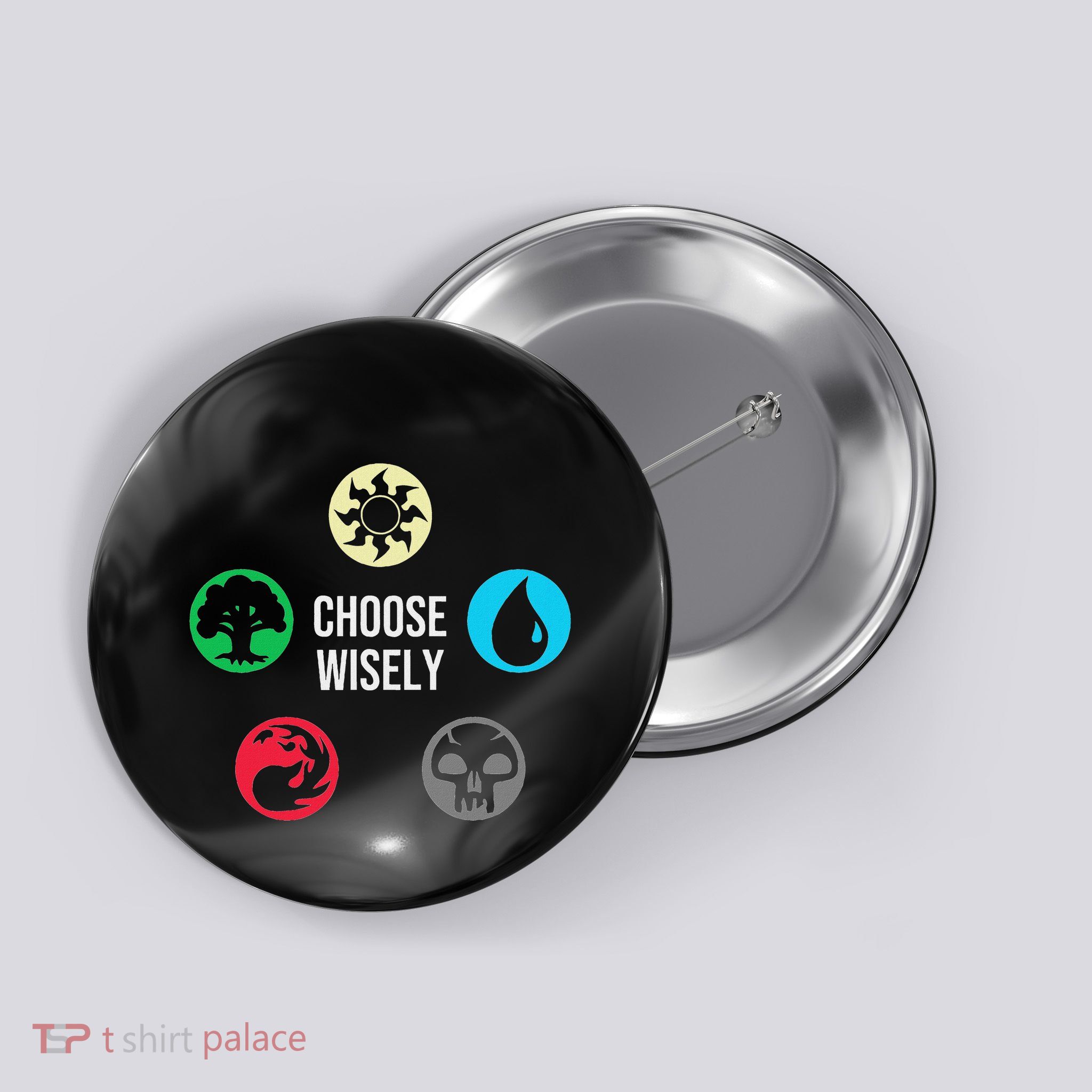 Choose Wisely Funny Gamer Symbols Gathering Magic Button