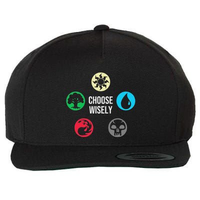 Choose Wisely Funny Gamer Symbols Gathering Magic Wool Snapback Cap