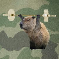 Capybara Weightlifting Funny Body Building Training Legacy Tie Dye Trucker Hat