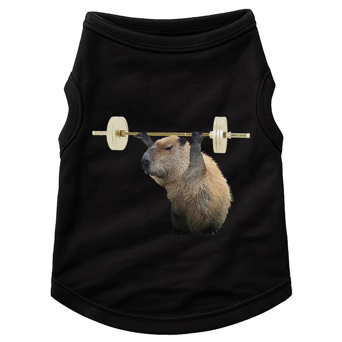 Capybara Weightlifting Funny Body Building Training Doggie Tank