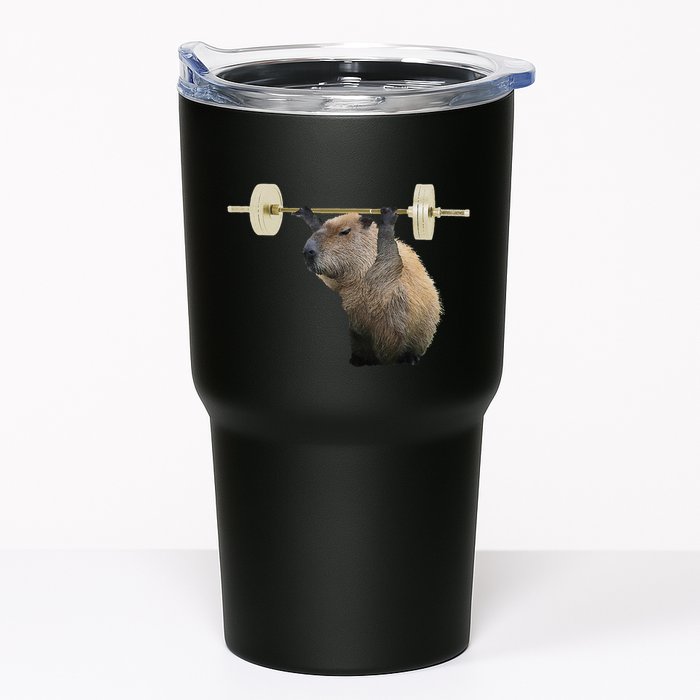 Capybara Weightlifting Funny Body Building Training Tumbler