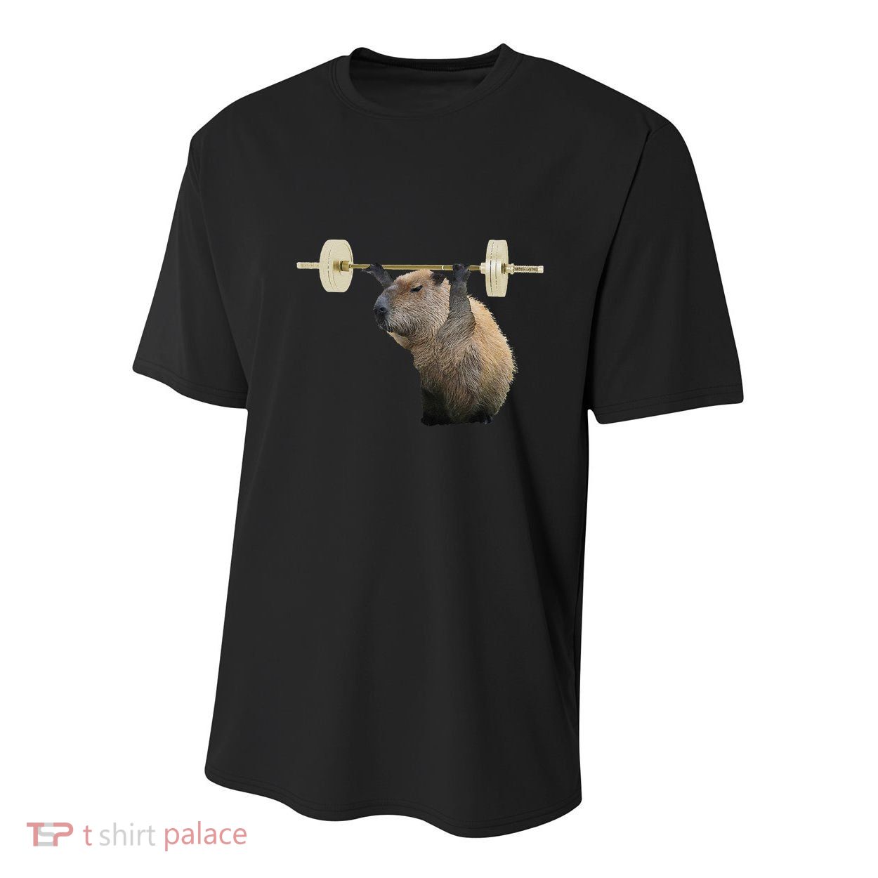Capybara Weightlifting Funny Body Building Training Youth Performance Sprint T-Shirt