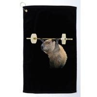 Capybara Weightlifting Funny Body Building Training Golf Towel