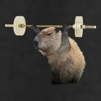 Capybara Weightlifting Funny Body Building Training Golf Towel