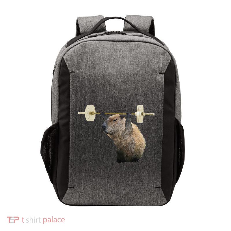 Capybara Weightlifting Funny Body Building Training Vector Backpack