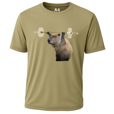 Capybara Weightlifting Funny Body Building Training Performance Shirt