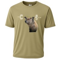 Capybara Weightlifting Funny Body Building Training Performance Shirt