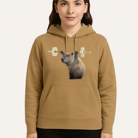 Capybara Weightlifting Funny Body Building Training Hoodie